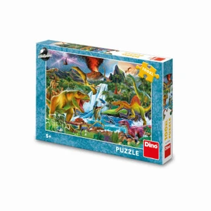 Puzzle Boj dinosaurů 100 XL dílků