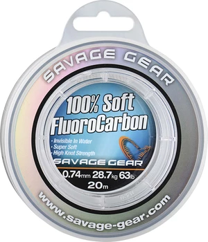Savage gear florocarbon soft fluoro carbon 20 m - priemer 0,60 mm / nosnosť 21.6kg 48lb