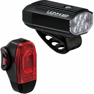 Lezyne Micro Drive 800+/KTV Drive+ Pair Satin Black/Black Front 800 lm / Rear 40 lm Oświetlenie rowerowe