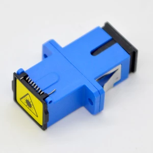 Hot Sell100pcs NEW Optic Fiber Connector Adapter SC UPC Fiber Flange Coupler Adapter With Ear,Dust Cover Free Shipping to Brazil
