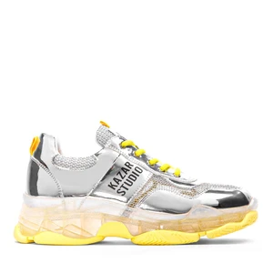 Srebrne sneakersy damskie