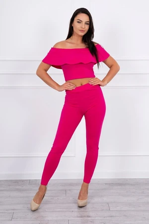 Fuchsia frill set