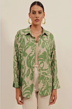 Bigdart 3900 Oversize Basic Long Shirt - L. Green