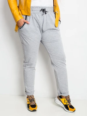 Savage trousers grey plus sizes