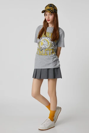 Koton Brooklyn Printed T-Shirt Short Sleeved Crew Neck