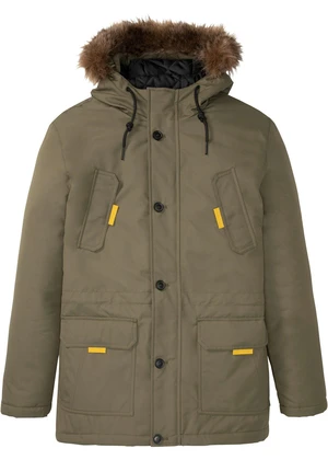 Parka bunda, vatovaná, umelá kožušinka