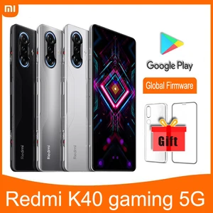 Original Cellphone Xiaomi Redmi K40 Gaming 5G Smartphone, Android 11 MIUI 12.5 Octa Core Global ROM 67W Fast Charging