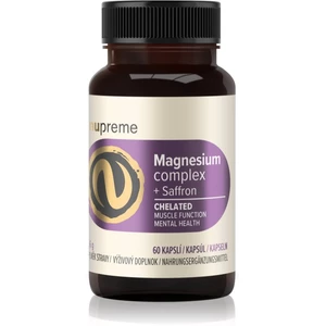 Nupreme Magnesium Complex + Saffron Chelated kapsle pro normální činnost nervové soustavy a normální stav zubů 60 cps