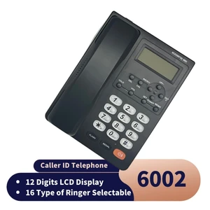 English Telephone for Home Offices Corded Landline with Mute/Redial/Flash Function 16 Type of Ringer Selectable