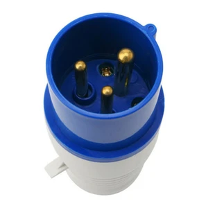 NEW Blue AC220V-250V 16 AMP 3 Pin Industrial Site Plug & Sockets IP44 2P+E Male/Female Industry Electrical Socket