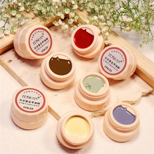 20Colors Gel Nail Polish Solid Cream Pigment Nail Painting Nail Art Gel Semi Permanent Glue Soak Off UV Varnish Manicure Charms