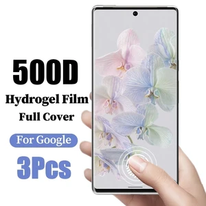 3PCS Protective Film For Google Pixel 7 6 A Screen Protectors Hydrogel Film For Pixel 7 5G Phone Front Film HD Protector Film
