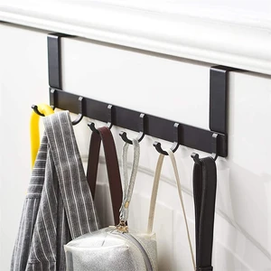 Hooks Over The Door 4/5/6 Hooks Home Bathroom Organizer Rack Clothes Coat Towel Hanger High Quality Kitchen Accessories Holder