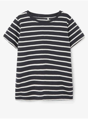 Dark Blue Striped Boys' T-Shirt name it Joel - Boys