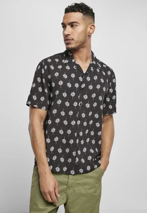 Viscose Resort Shirt Black Blossom