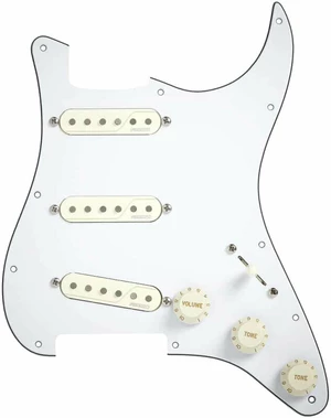 Fishman Fluence Single Width Loaded Pickguard Strat White