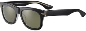 Serengeti Foyt Shiny Black Transparent Layer/Mineral Non Polarized 555Nm Ochelari de stil de viață