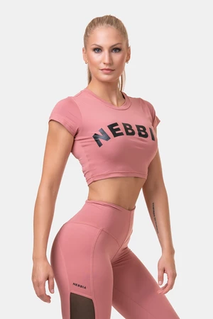 NEBBIA Sporty HERO crop top s krátkym rukávom