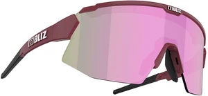 Bliz Breeze Small 52212-44 Matt Burgundy/Brown w Rose Multi plus Spare lens Pink Cyklistické okuliare