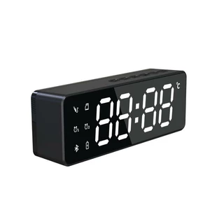 Bakeey ZXL-B119 Wireless bluetooth Speaker Bass Subwoofer FM Radio TF Card Dual Alarm Clock 10W LED Mirror Soundbar with