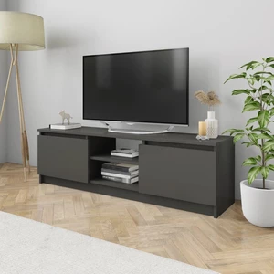 TV Cabinet High Gloss Gray 47.2"x11.8"x14" Chipboard