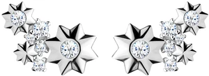 Preciosa Hvězdičkové stříbrné náušnice Orion 5246 00