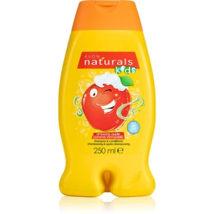 Avon Naturals Kids Amazing Apple šampón a kondicionér 2 v1 pre deti s vôňou Amazing Apple 250 ml