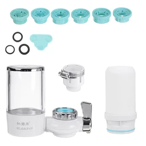 KUBICHAI Tap Faucet Water Filter System Water Purifier Water Filter Washable Percolator Water Purification Rust Bacteria