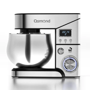 OSMOND Electric 1300W LCD Stainless Steel Stand Mixer 5L Bowl Dough Hook Whisk Beater
