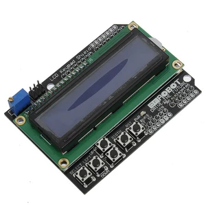 Keypad Shield Blue Backlight For Robot LCD 1602 Board Geekcreit for Arduino - products that work with official Arduino b