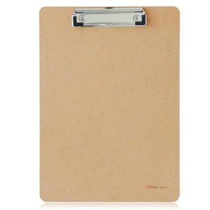 Deli 9226 A4 Wooden Clip Board Portable Writing Board Clipboard Office School Meeting Accessories With Metal Clip