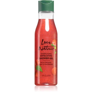 Oriflame Love Nature Organic Mint & Raspberry exfoliační sprchový gel 250 ml