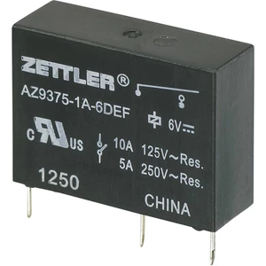 Zettler Electronics AZ9375-1A-24DEF relé do DPS 24 V/DC 10 A 1 spínací 1 ks