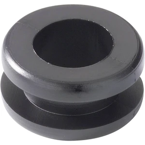 HellermannTyton HV1204-PVC-BK-M1 káblová priechodka   Priemer svorky (max.) 10 mm Hrúbka montážnej dosky (max.) 4 mm PVC