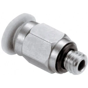Norgren rovná spojka M01250618   Vonkajší závit: R1/8  Ø vedenie: 6 mm   1 ks
