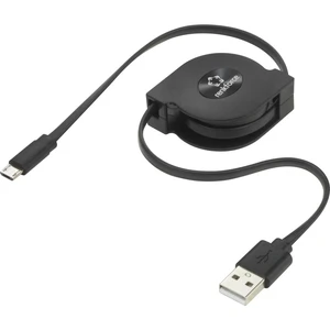Renkforce #####USB-Kabel USB 2.0 #####USB-A Stecker, #####USB-Micro-B Stecker 80.00 cm čierna