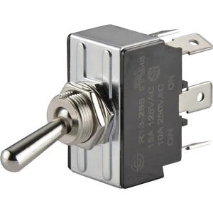 TRU COMPONENTS TC-R13-28B-01 pákový spínač 250 V/AC 10 A 2x zap/zap  s aretáciou 1 ks
