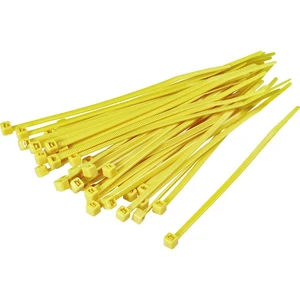 TRU COMPONENTS 1593703 TC-CV250203 sťahovacie pásky 250 mm 4.80 mm žltá  100 ks