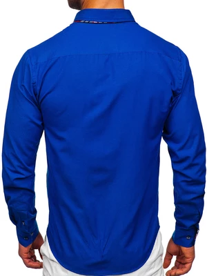 Pánská košile BOLF 4704 královsky modrá