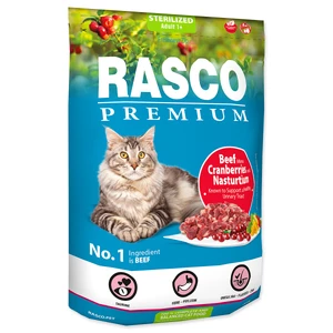 Rasco Premium Cat Sterilized, Beef Cranberries, Nasturtium 400g