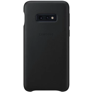 Kryt na mobil Samsung Leather Cover na Galaxy S10e (EF-VG970LBEGWW) čierny puzdro na mobilný telefón • zadný kryt • materiál: koža • kompatibilný s te