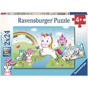 Ravensburger puzzle Pohádkový jednorožec 2 x 24 dílků