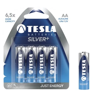 Alkáli ceruzaelem AA(LR06), TESLA Silver+, 4 db