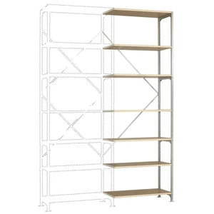 Manuflex RB2285 prístavný modul regálu oddelenia 50 kg (š x v x h) 970 x 3000 x 300 mm ocel pozinkované pozinkovaný kovo