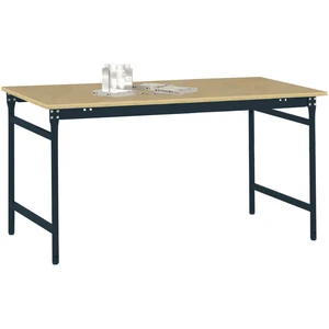 Manuflex BB3015.7016 Odkladací stolík BASIS stacionárne s doskou z multiplexu v antracitovej farbe RAL 7016, š xhxv: 100