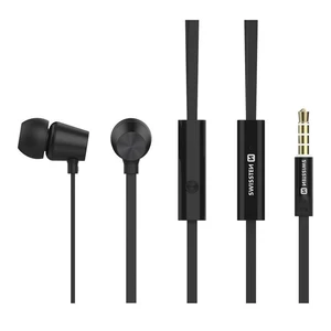 Slúchadlá Swissten Dynamic YS500 čierna slúchadlá do uší • káblový prenos • konektor jack 3,5 mm • frekvenčný rozsah 20–20 000 Hz • citlivosť 92 dB • 
