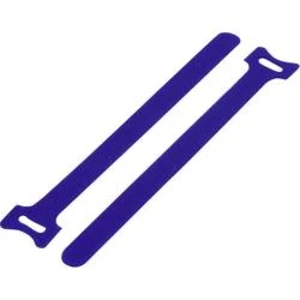 Kabelový manažer na suchý zip TRU COMPONENTS TC-MGT-125BE203, (d x š) 125 mm x 12 mm, modrá, 1 ks