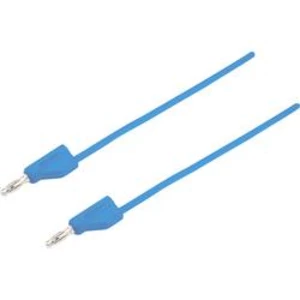 VOLTCRAFT MSB-300 měřicí kabel [lamelová zástrčka 4 mm - lamelová zástrčka 4 mm] modrá, 0.75 m