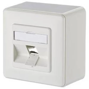 Síťová zásuvka na omítku nevybavený specifikací Metz Connect 130B10D10002-E, 130B10D10002-E, 1 port, čistě bílá