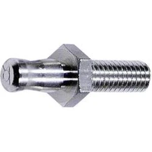 Laboratorní konektor Ø 6 mm MultiContact 04.0056, zástrčka vestavná vertikální, mosaz